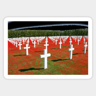 Military cemetery / Swiss Artwork Photography Sticker